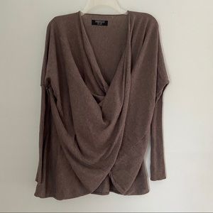 All Saints Itat Shrug Grey/Brown Size 2
